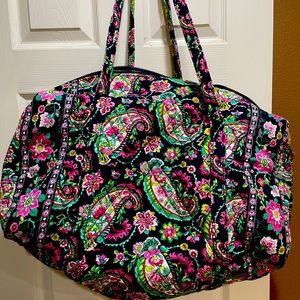 Vera Bradley Petal paisley large duffel tote. Excellent condition.